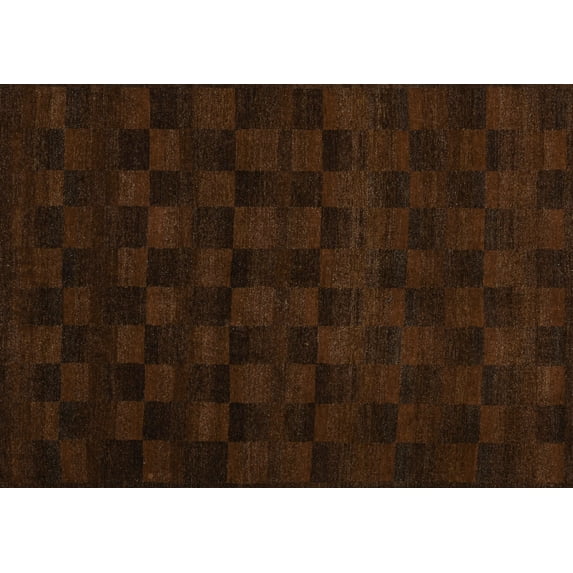 Ahgly Company Machine Washable Indoor Rectangle Abstract Turquoise Blue Modern Area Rugs, 2' x 5'