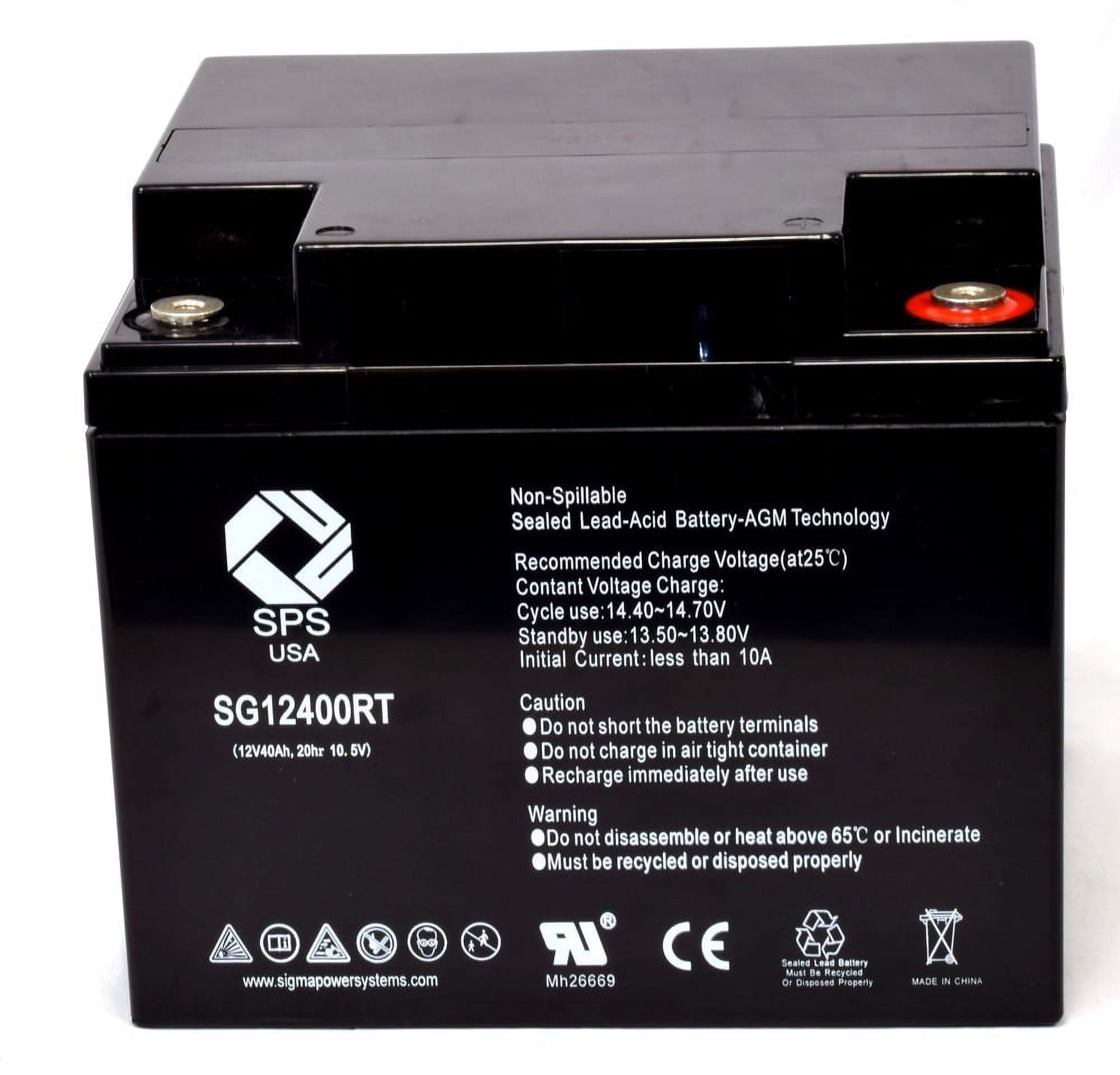 SPS Brand 12V 40Ah Replacement Battery (SG12400RT) for B & B