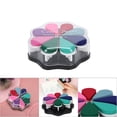 thumbnail image 1 of 8 Color Petal Shape Ink Pad, DIY  Painting Accessory with Slow Drying Pigment Ink, for Coloring Scrapbooking Clay Wood, 1 of 7