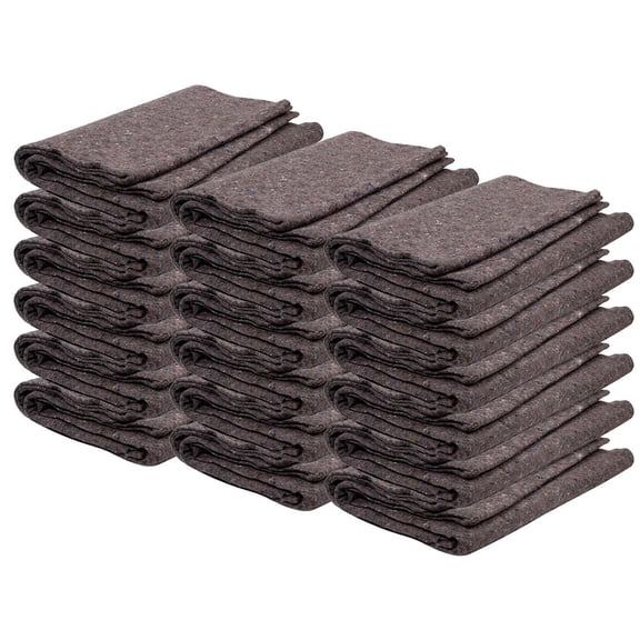 18 Pack 72" x 80" Textile Moving Blankets - Heavy Duty Furniture Moving Pads for Packing & Transport, Protective Skin Moving Blankets for Storage & Home