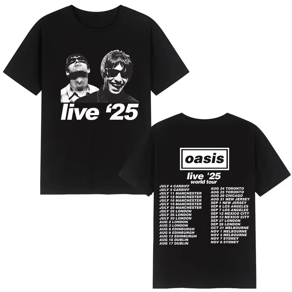 OASIS Live '25 Tour 2025 T-shirt Allsize For Fans Short Sleeve