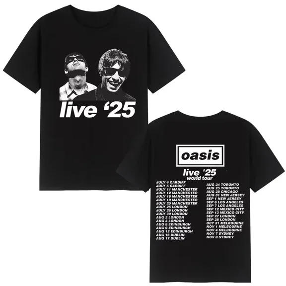 OASIS Live 25 Tour 2025 Men's Women T-shirt