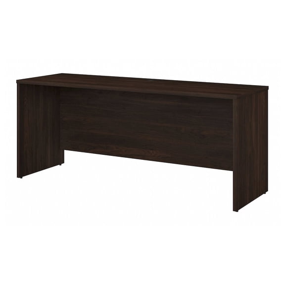 Office 500 72W x 24D Credenza Desk in Black Walnut - Engineered Wood