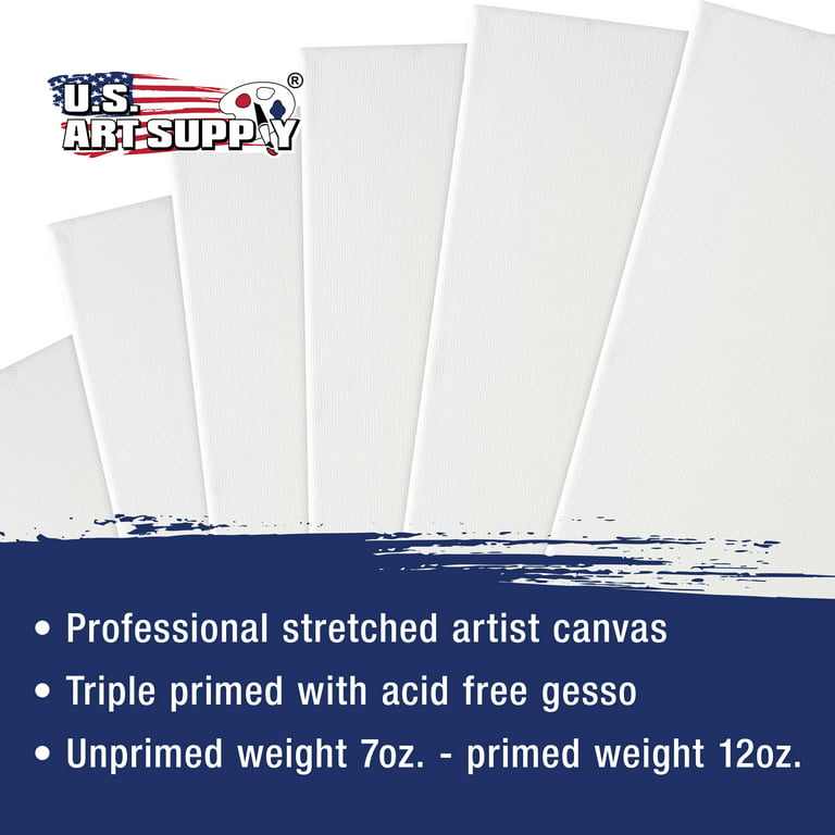 Stretched Painting Canvas (2 Ea.) 4x4 , 5x7 , 8x10 , 9x12 , 11x14