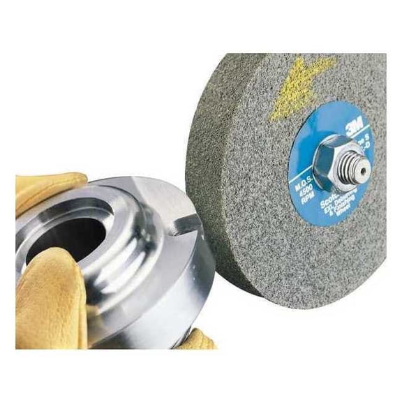 Scotch-Brite Convolute Wheel, 6 in Dia, 1 in W, PK3 7000046045