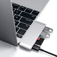 thumbnail image 2 of Satechi Aluminum Type-C USB 3.0 3-in-1 Combo Hub with USB-C P-Through - for M2/ M1 MacBook Pro/Air, M2/ M1 iPad, 2 of 5
