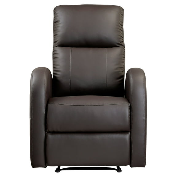 OakvillePark Ante Faux Leather Upholstered Power Reclining Chair, Brown