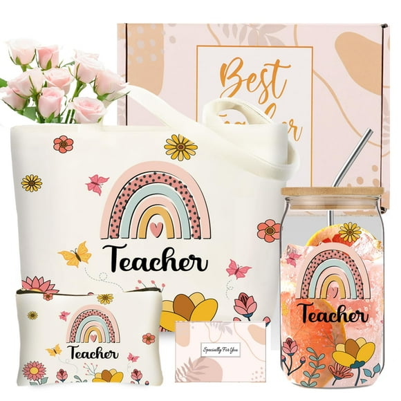 Set de regalo Drinking Cup DHQH Teacher para vasos de vidrio de 473 ml