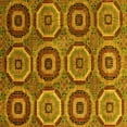 thumbnail image 1 of Ahgly Company Indoor Square Abstract Yellow Modern Area Rugs, 6' Square, 1 of 4