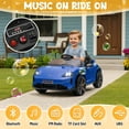 thumbnail image 2 of UBesGoo 12V Kids Ride On Car Licensed Porsche Taycan, Power Wheels Electric Car with RC, Headlights, Music - Blue, 2 of 9