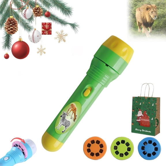 2026 Upgraded Dinosaur Projection Flashlight 24-screen Early Education Story Lamp Ch-il-d-r-e-n's Bedroom Starry Sky Projector Multi-functional Christmas gift