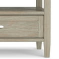 thumbnail image 3 of Warm Shaker Solid Wood 48 inch Wide Transitional Coffee Table in Distressed Grey, 3 of 13
