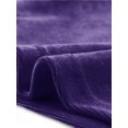 thumbnail image 5 of Unique Bargains Women's Velvet Long Sleeve Scoop Neck Solid Crop Top XL Dark Purple, 5 of 6
