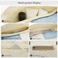 thumbnail image 4 of Bolsas de fin de semana para mujer con neceser, bolsa de viaje con bolsillos impermeables y funda para carrito de bebé, bolsa de viaje para pasar la noche, bolsa deportiva_sai, 4 of 5