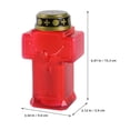 thumbnail image 2 of HAMPPLIES 1 Pair Baptism Candle Set Flameless Led Prayer Candle For Ceremonies Churches, 2 of 8