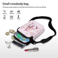 thumbnail image 7 of XYZCANDO Pink Snowman Mini Cross Body Cellphone Handbag for Women Lightweight Crossbody Purse Halloween Cell Phone Wallet Small Coin Bag Casual Case Pouch for Yoga Hiking Work, 7 of 7