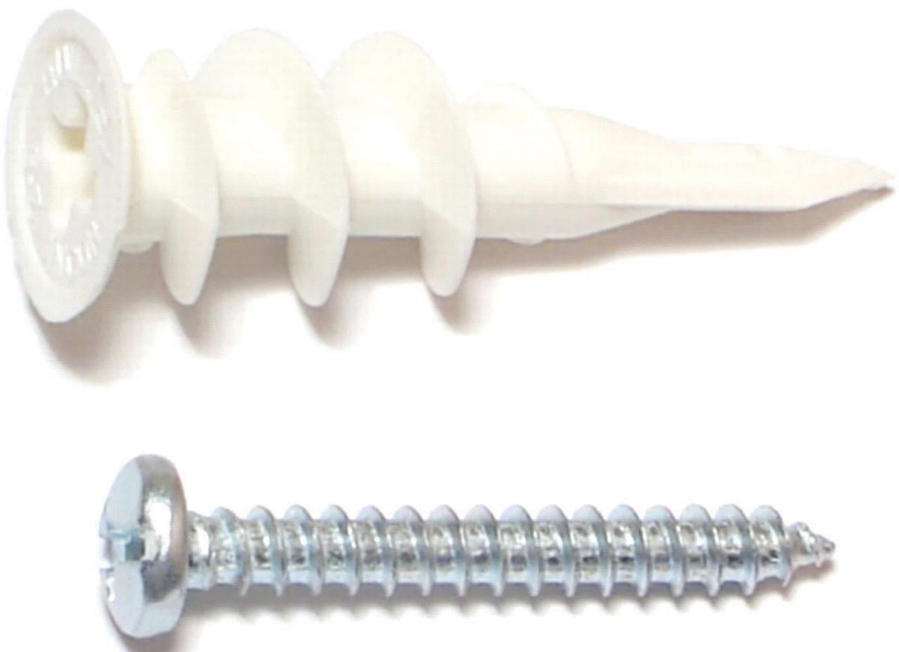 MIDWEST FASTENER 23291 EZ Anchor, 75 lb Weight Capacity, Plastic 5 Pack