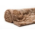 thumbnail image 2 of Chanasya Wolf Pattern Tie-Dye Faux Fur Throw Blanket - Beige, 2 of 3