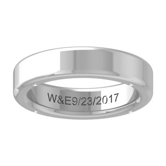 ARAIYA FINE JEWELRY Sterling Silver Diamond Wedding Band Ring (1/20 cttw, I-J Color, I2-I3 Clarity) Size 8.5