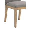 thumbnail image 3 of Weston Home Kirk Nailhead Accent Parson Linen Dining Chair, Set of 2, Grey, 3 of 7