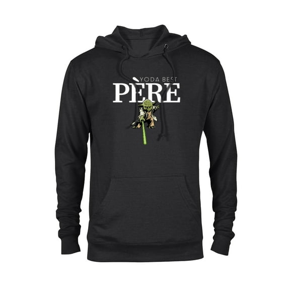 Star Wars Yoda Lightsaber Best Père La Fête des Pères - Pullover Hoodie for Adults - Customized-Black