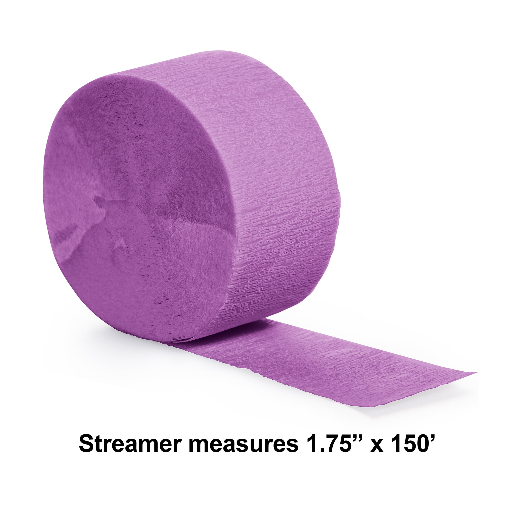 Way to Celebrate Crepe Streamer, Purple