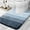 Navy Blue, variant on Buganda Luxury U-Shaped Bathroom Rugs, Super Soft and Absorbent Microfiber Toilet Bath Mats, Non-Slip Contour Bathroom Carpets with Rubber Backing, 20X24, Grey