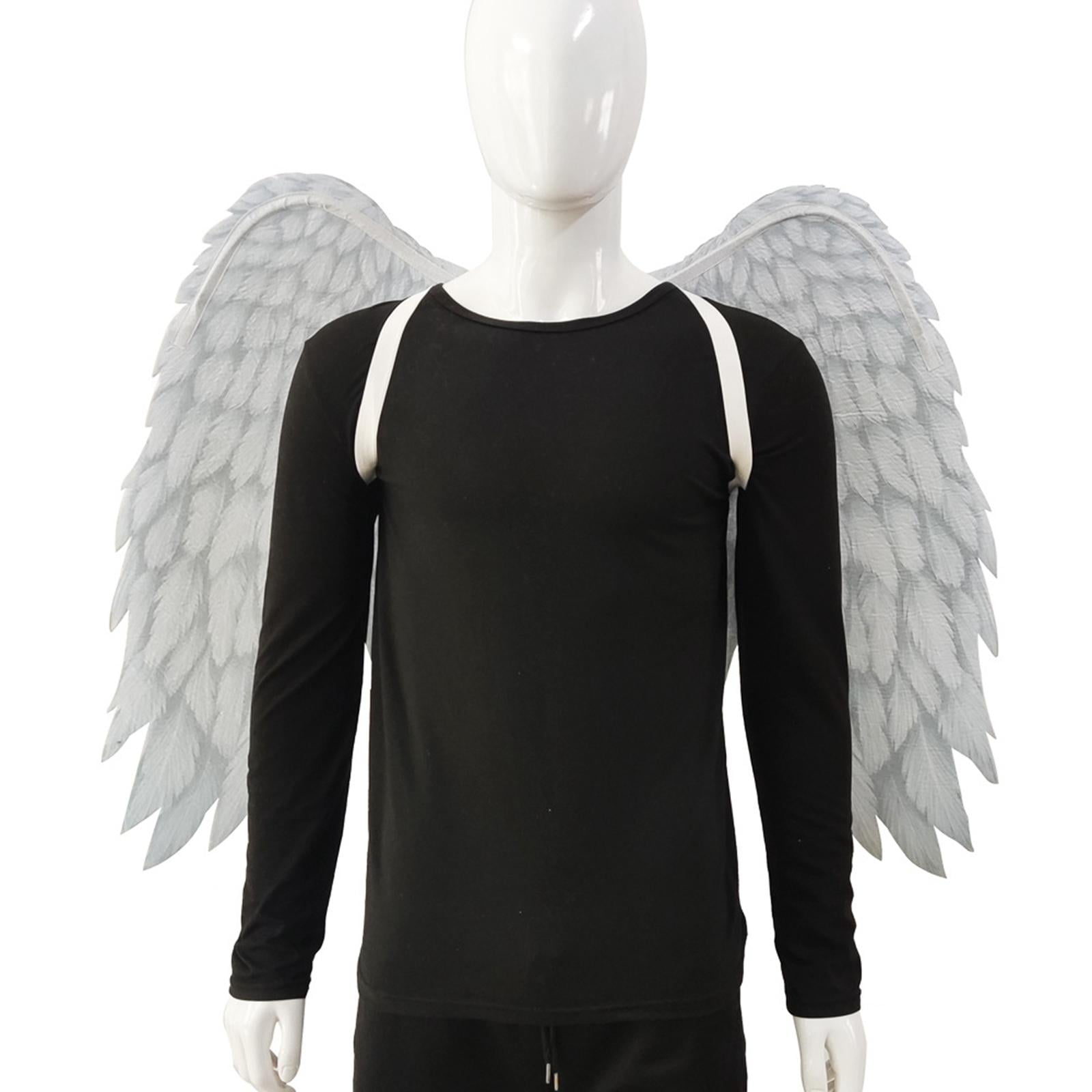 Costume D'ange Homme Complet Avec Ailes En Plumes Et Jupe - Pour Halloween, Soirée Déguisée, Carnaval - Tailles S à 3XL - 2
