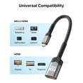 thumbnail image 2 of Adaptador JSAUX Micro HDMI a HDMI 4K @60Hz HDR 3D Dolby de 18 Gbps, 2 of 8