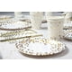 thumbnail image 4 of 50 platos de papel para fiesta de oro blanco, vajilla desechable de papel de 9 pulgadas, suministros para fiestas de cumpleaños, 4 of 4