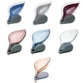 thumbnail image 3 of Yuedong Bathroom Decor Leaf Shape Hollow Soap Holder Drainage Storage Holder Container Toilet Drain, 3 of 7