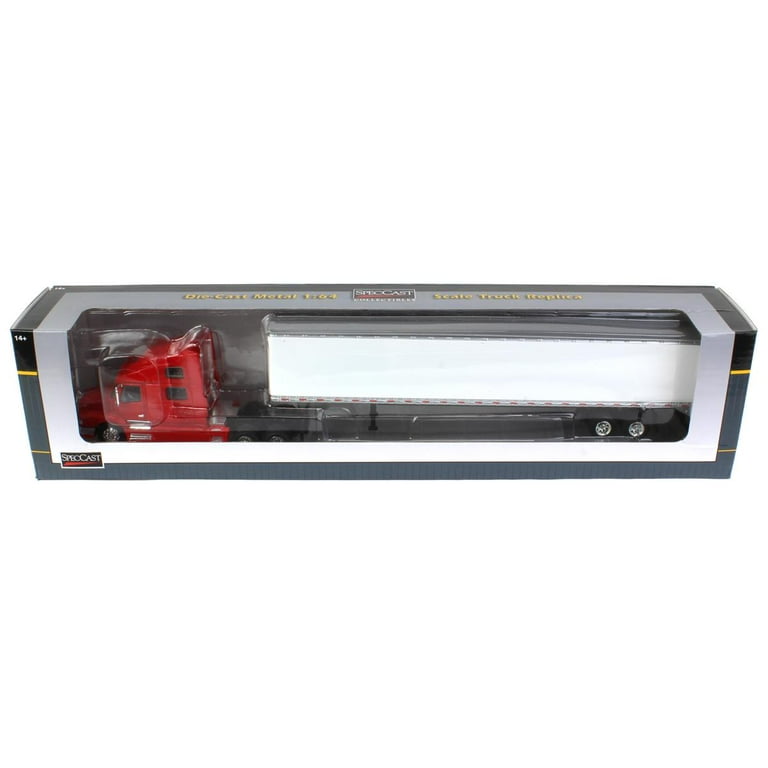 【予約販売品】 Truck 770 Volvo Red 1/64 SpecCast With 53 And Sleeper 建設車両、作業車