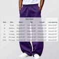 thumbnail image 3 of Gizkkal Baggy Sweatpants for Men Drawstring Elastic Waist Trousers Casual Loose Workout Wide Leg Pants with Pockets, 3 of 5