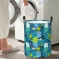 thumbnail image 6 of KLL Shark And Leaves Waterproof Foldable Laundry Hamper Bucket with Handles for Storage Bin,Kids Room,Home Organizer (Small ), 6 of 7