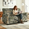 thumbnail image 2 of TSOVTHRID Forest Camo Hunting Print Love Seat Covers for 2 Cushion Couch Loveseat Recliner Cover 6 Pieces Washable Couch Covers Stretch Sofa Slipcover Pets Dogs, 2 of 7