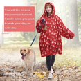 thumbnail image 4 of Wearable Oversized Blanket,Red Christmas Tree Pattern Wearable Blanket Hoodie for Adults,Cozy Hooded Blankets with Super Pockets,Super Warm Fuzzy Pullover for Women & Men, 4 of 6