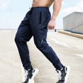 thumbnail image 1 of Pantalones de chándal elásticos para hombre, pantalón de cintura elástica para correr, entrenamiento al aire libre, Fitness, transpirable, informal, Verano, 1 of 5