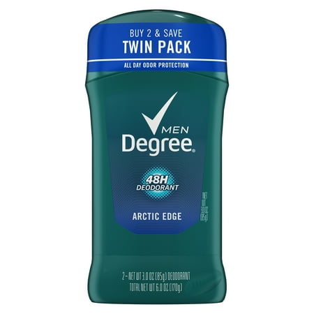 Degree Men Fresh Arctic Edge Deodorant 3 oz, Twin Pack