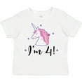 thumbnail image 3 of Inktastic 4th Birthday Cute Unicorn Girls Toddler T-Shirt, 3 of 5