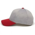 thumbnail image 5 of Outdoor Cap JM-123 Jersey Mesh-Light Grey/Red-Youth, 5 of 8