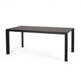 thumbnail image 2 of Combes Aluminum Outdoor Dining Table, Black, 2 of 7