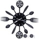 thumbnail image 2 of Reloj para colgar en la pared, reloj de pared de cocina negro, reloj de pared para salón, cubiertos de cocina, reloj de pared fiel a su promesa Jadeshay A, 2 of 8
