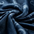 thumbnail image 3 of SoftLux Printed Luxury Velvet Plush Fleece Blanket, Full/Queen, 90" x90", Blue Floral Scroll, 3 of 6