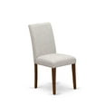 thumbnail image 4 of East West Furniture ABPNT35 - Set of 2 - Upholstered Chair- Dining Chairs Includes Antique Walnut Hardwood Structure with Doeskin Linen Fabric Seat and Simple Back, 4 of 5