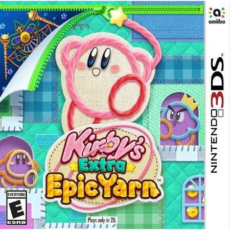 Restored Kirby's Extra Epic Yarn (Nintendo 3DS 2019) (Refurbished)