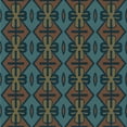thumbnail image 1 of Ahgly Company Indoor Square Patterned Dark Coffee Brown Area Rugs, 7' Square, 1 of 6