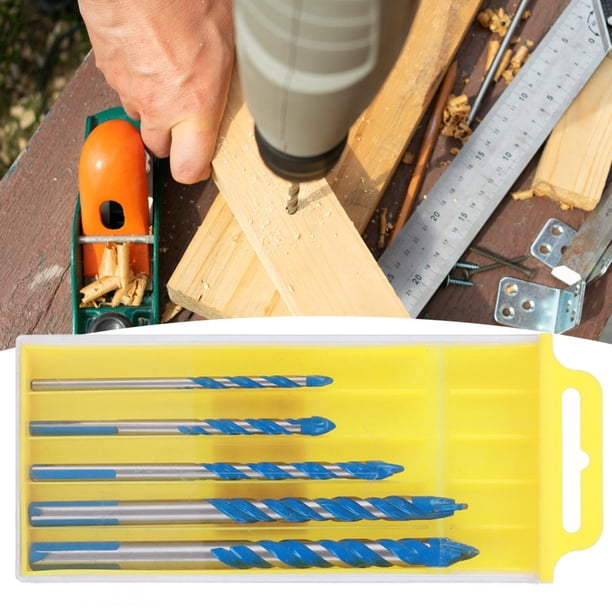Taladro Central De Bricolaje, Taladro Central Multifuncional De 5 Piezas, Plástico De Madera Para Azulejos De Cerámica Para Vidrio