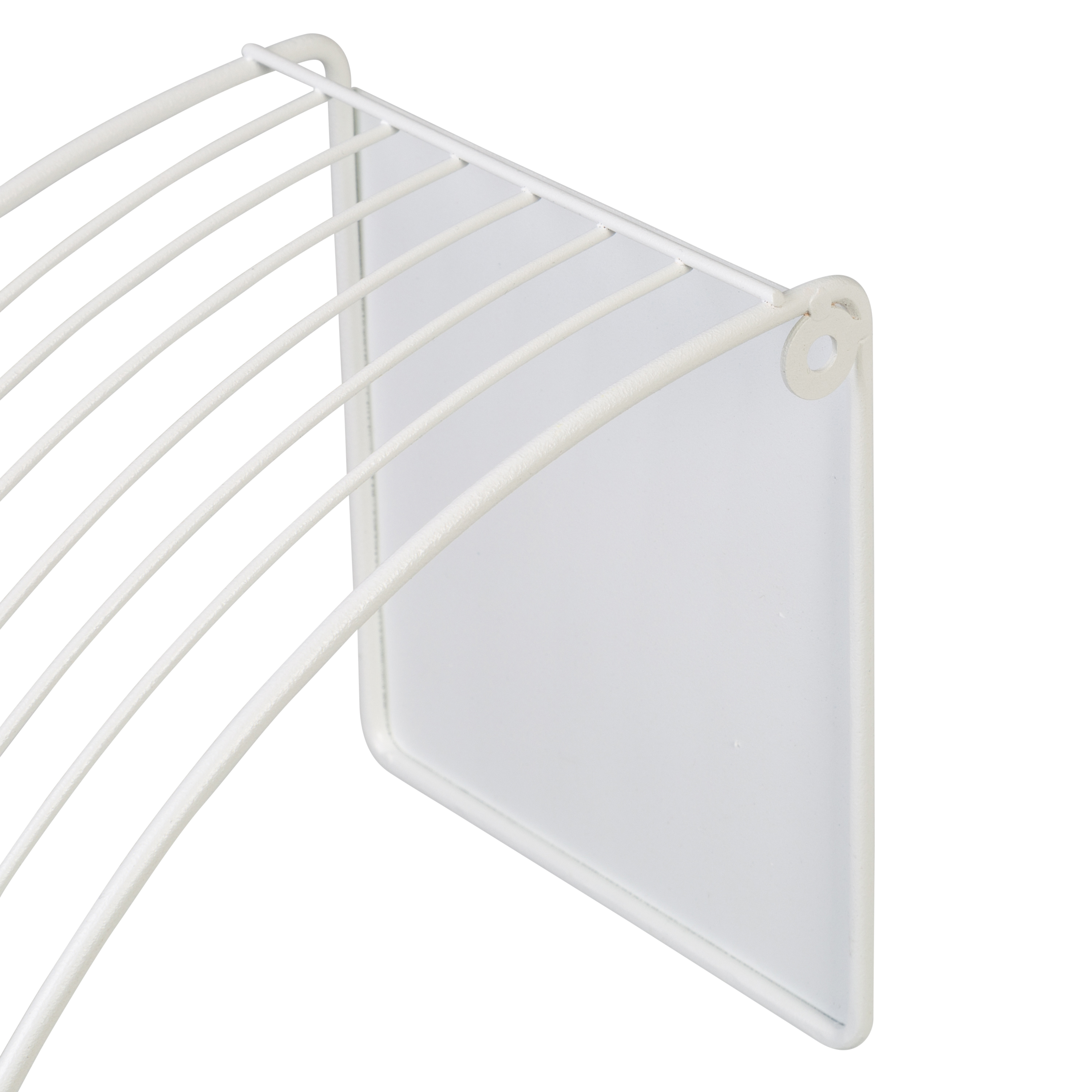Honey-Can-Do 17.7" W x 17.7" H Steel Floating Circular Accent Shelf, White