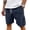231#Navy, variant on Mens Corduroy Shorts Casual Elastic Waist Drawstring 2026 Summer Beach Lounge Short Green M