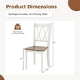 thumbnail image 2 of Gymax Dining Chairs Set of 4 Wood Farmhouse Dining Room Side Chairs for Home Kitchen, 2 of 9